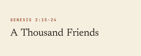 A Thousand Friends